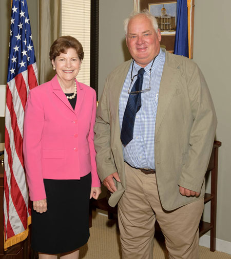 Eric Orff and Senator Shaheen in DC