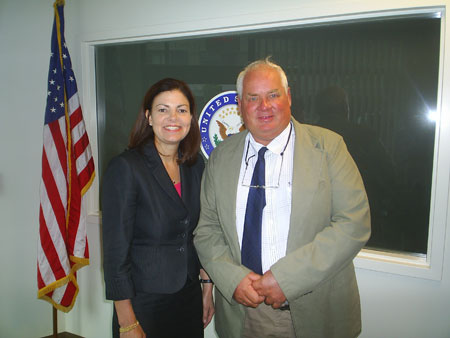 Eric Orff and Senator Ayotte in Manchester
